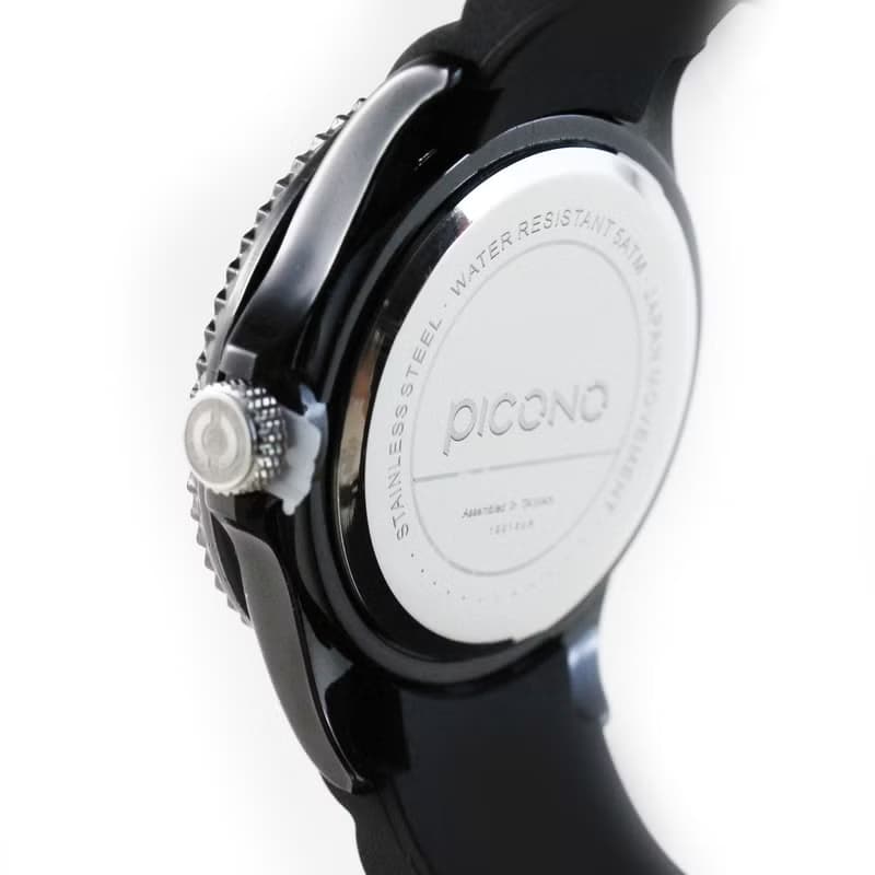 【PICONO】黑與白的對話運動手錶-黑 / BA-BW-01