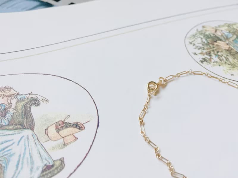 Enko | 探索地底皇室 魚子珍珠 拉長石 14K包金 手鍊