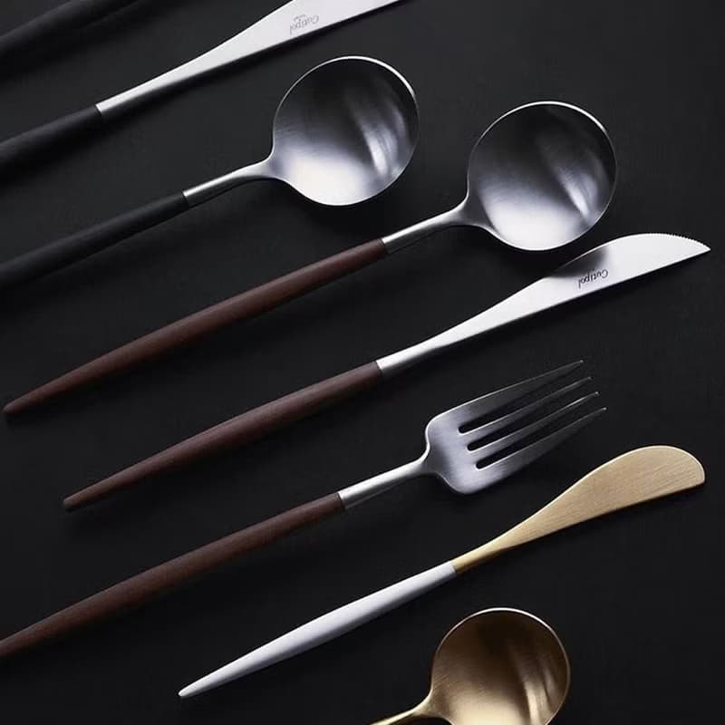 葡萄牙Cutipol GOA系列棕柄主餐三件組(刀叉匙)