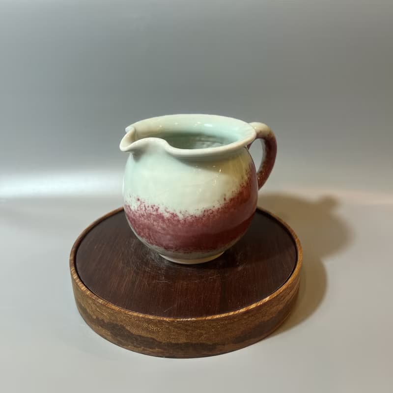 溫潤天青銅紅正把茶海 / 極品青瓷 / 小平凡手作