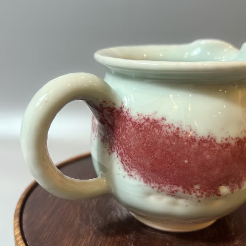 溫潤天青銅紅正把茶海 / 極品青瓷 / 小平凡手作