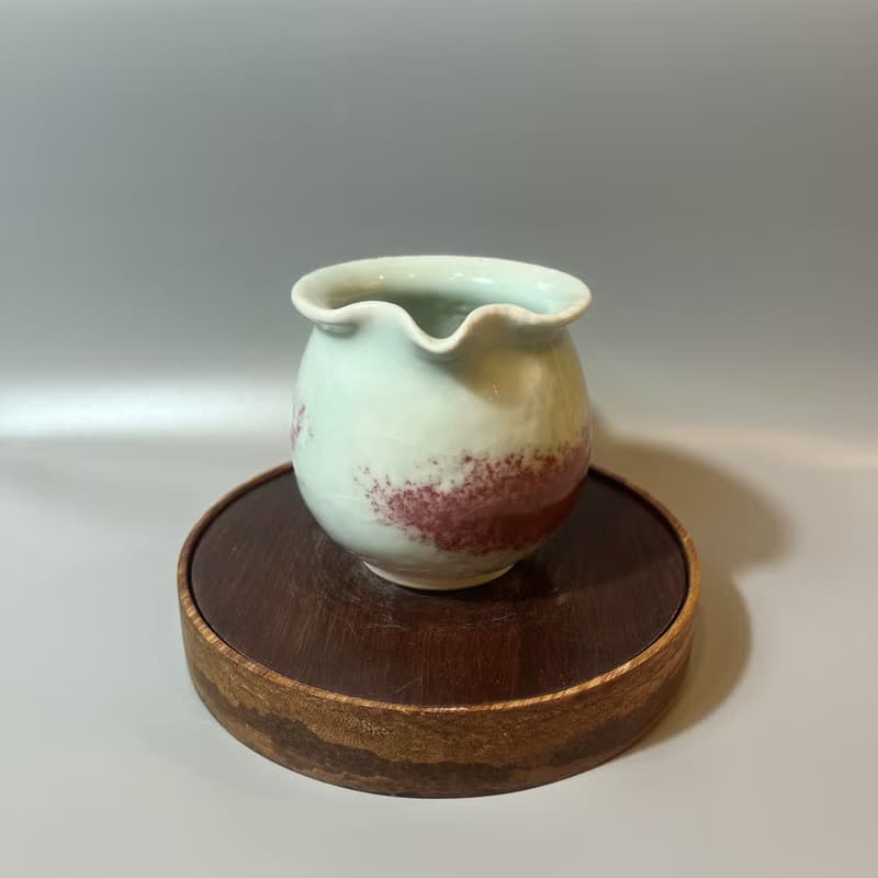 溫潤天青銅紅正把茶海 / 極品青瓷 / 小平凡手作