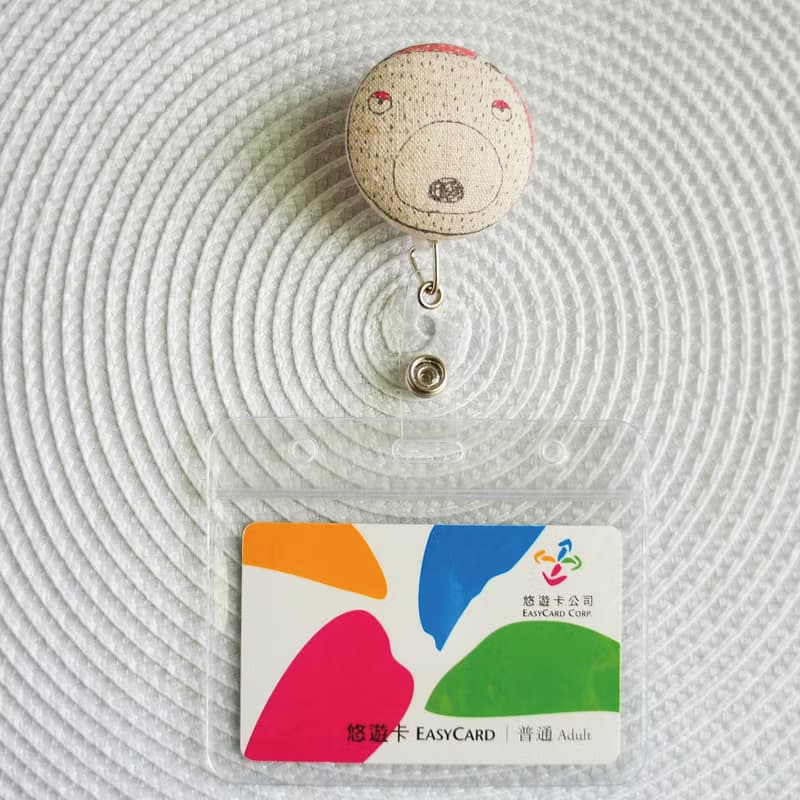 Lovely【日本布】愛睡熊伸縮扣環 +卡套、悠遊卡、證件套
