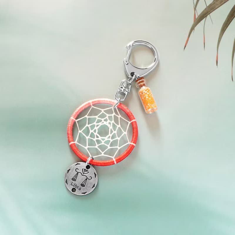 【限量】星座系丨天秤座 生日禮物 Handmade 捕夢網吊飾 鑰匙扣