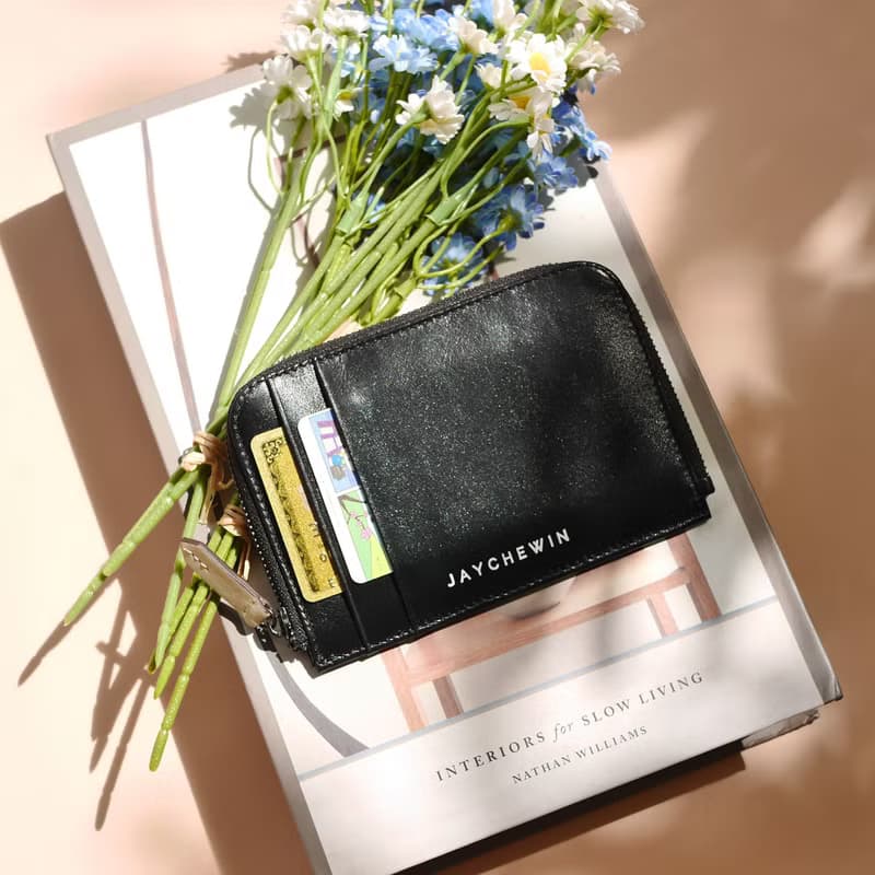 錢包短夾 錢包 Flat Wallet 短皮夾 / Black 黑