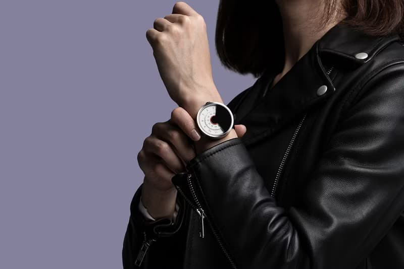 ANICORN Series 000 簡約轉盤機械手錶－純鋼+白色