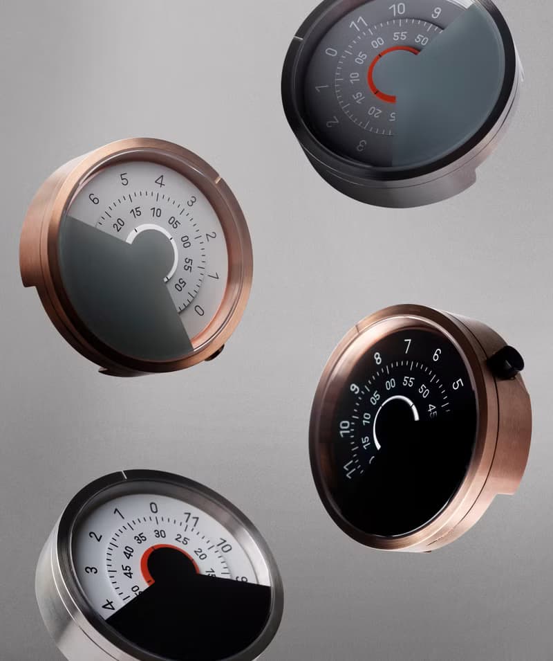 ANICORN Series 000 簡約轉盤機械手錶－純鋼+白色