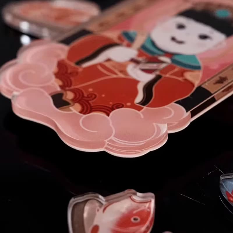 灶王爺冰箱貼 手繪卡通磁力貼
