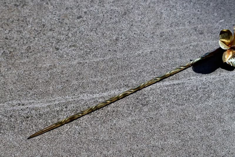 【訂製】幸運草髮簪|髮髻|黃銅|純手工|手作|Hairpin|禮物