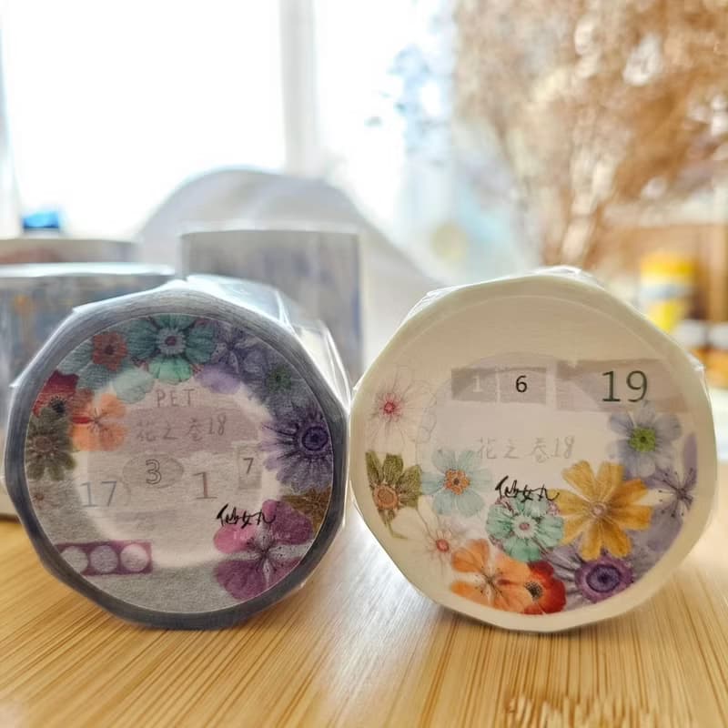 花之卷18 日本和紙及亮面PET【貝殼光】