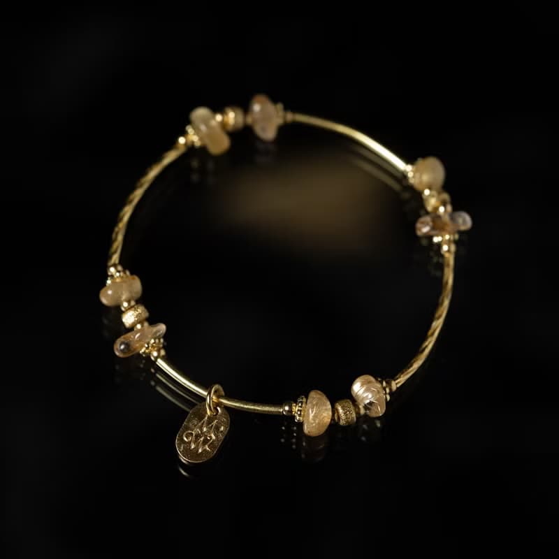 淘金假期 I 鈦晶黃銅手鍊 C1714