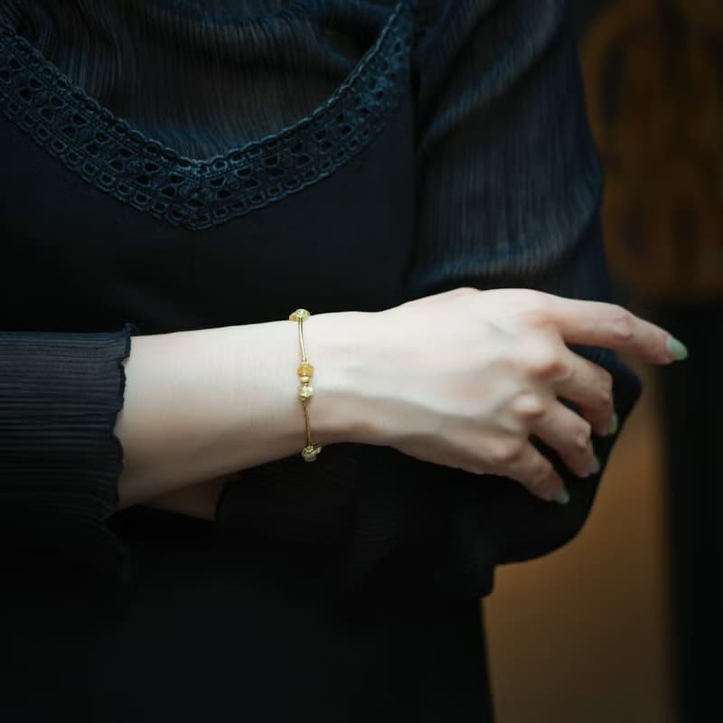 淘金假期 I 鈦晶黃銅手鍊 C1714