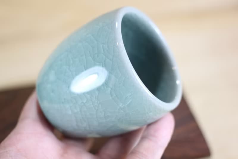 【母親節禮物】140ml 哥窯 冰裂釉 日式手工茶杯 名家葉敏祥手作