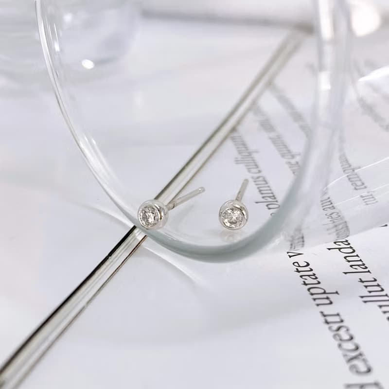 14K | 簡約5分包鑽_耳環