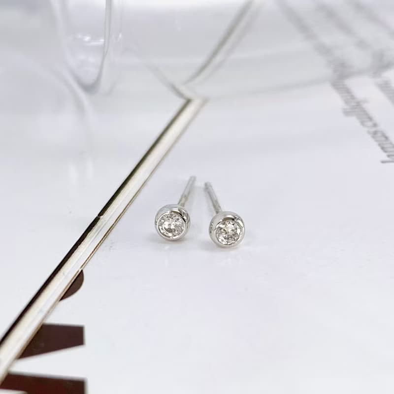 14K | 簡約5分包鑽_耳環