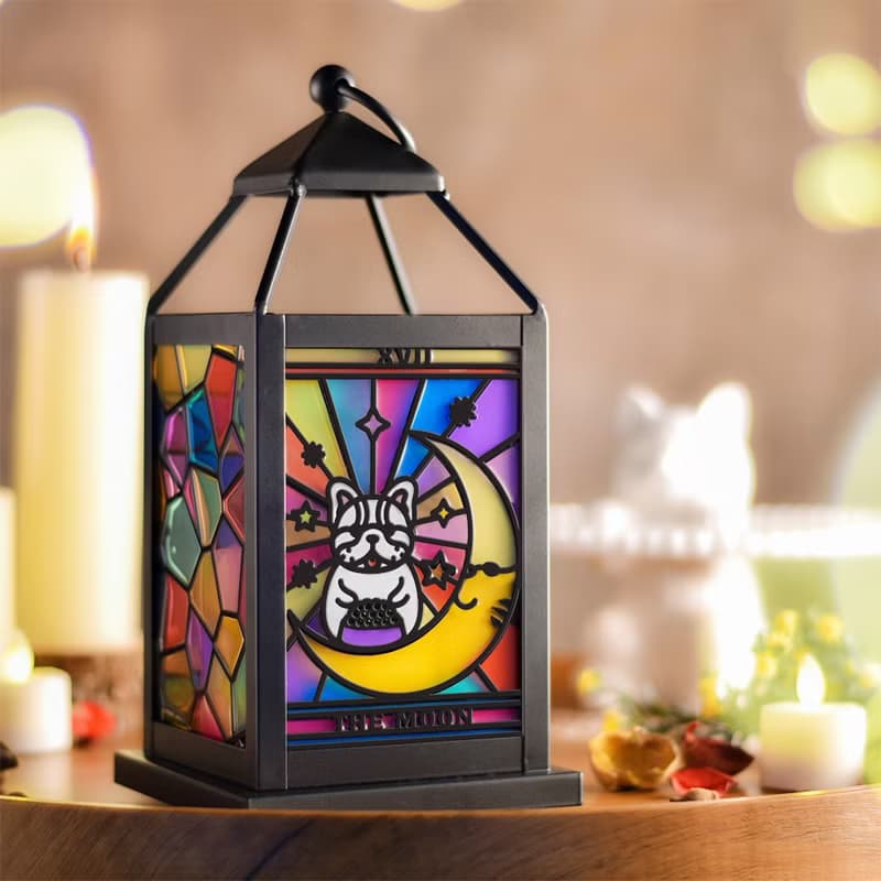 【Moko Bastet】萌犬彩繪小夜燈 蠟燭燈 裝飾燈 燈籠 中秋