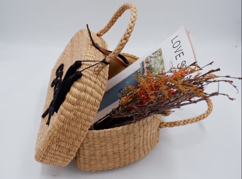 Special order products birthday gift Woven bag with name women's handbags