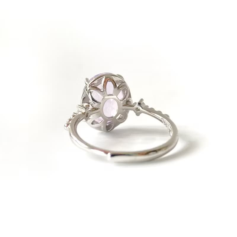 2件85折 | 巴西紫玉晶純銀戒指 (仙氣溫潤 透體肉眼無暇 ~4.2ct)