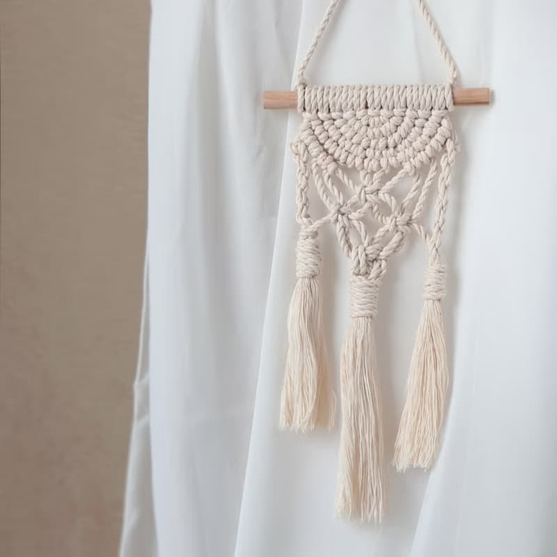美好時光丨波西米亞 編織 鏤空 Macrame 手作 流蘇 掛飾