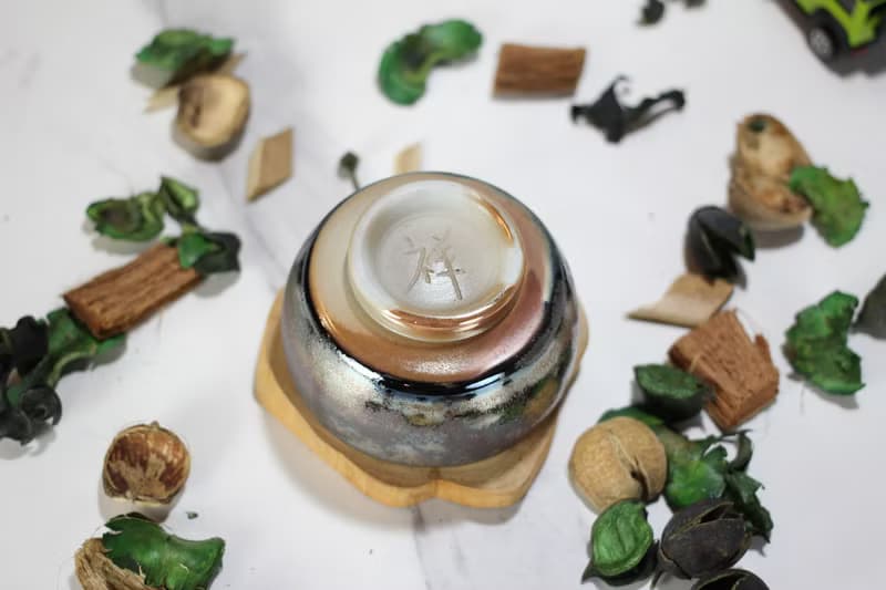 【送禮好物】110ml 柴燒 金屬彩光 手拉坯茶杯 鶯歌名家葉敏祥作