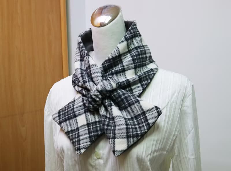 可調式短圍巾.scarf 保暖圍脖 雙面雙色 大人.小孩均適用