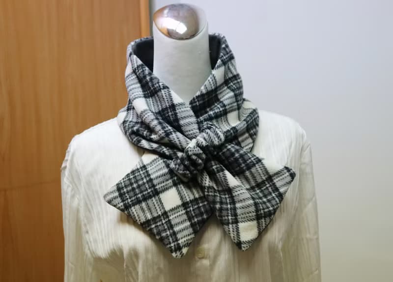 可調式短圍巾.scarf 保暖圍脖 雙面雙色 大人.小孩均適用
