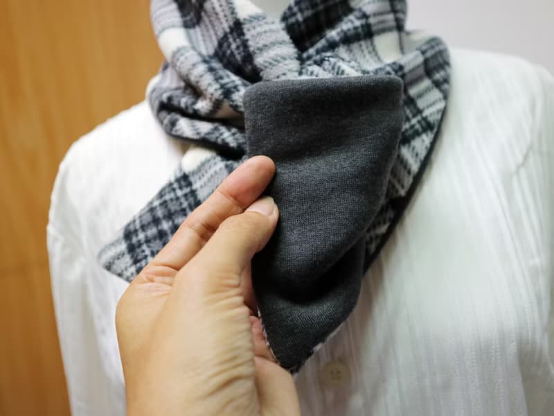 可調式短圍巾.scarf 保暖圍脖 雙面雙色 大人.小孩均適用