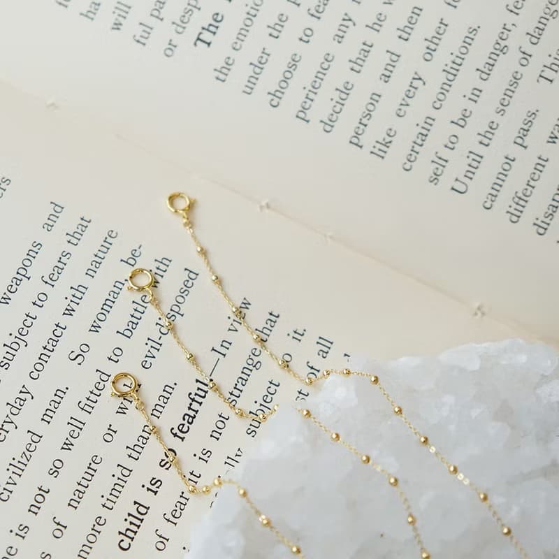 14K金點點細手鍊