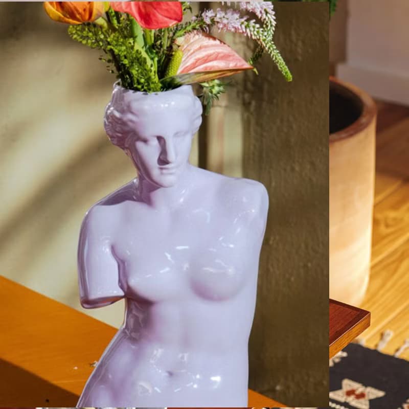 西班牙 DOIY 創意優雅維納斯花瓶陶瓷插花花器裝飾擺件