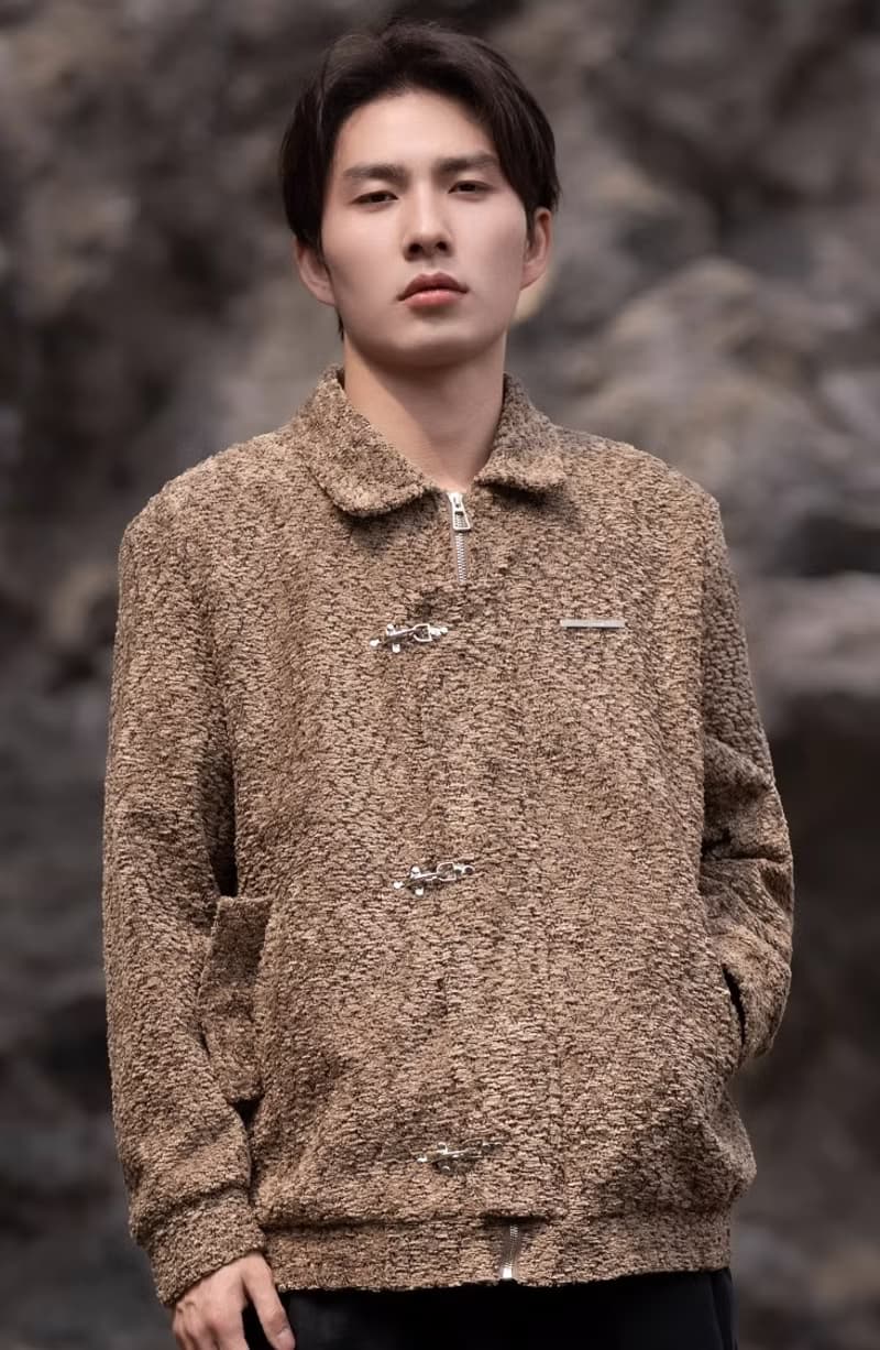 新中式復古 盤扣翻領夾克外套