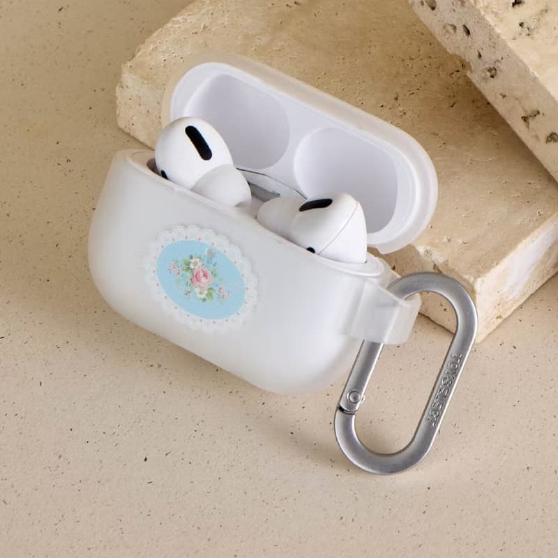 GreenGate聯名 蕾絲花箋強悍防摔AirPods保護套