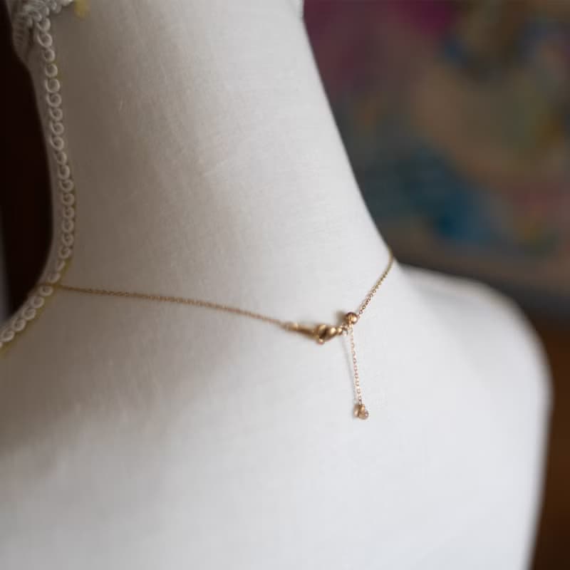 小號心形項鍊  巧克力 / 不銹鋼 / 尺寸不限