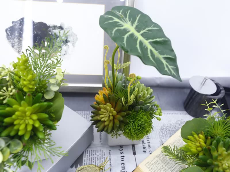 觀音蓮葉佛手蓮香氛植栽/擬真植物/人造盆栽/綠化/佈置/禮物