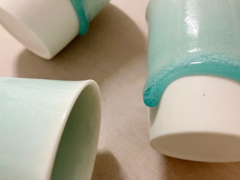 | 白瓷系列 | 天青色釉 白瓷杯