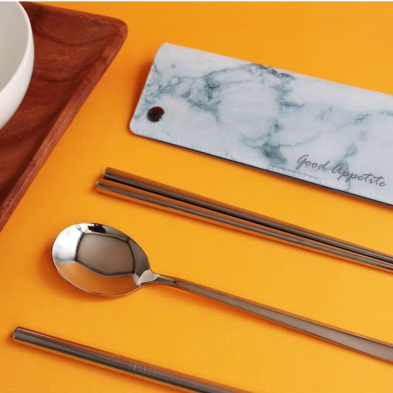 TPU環保材質餐具袋/304不鏽鋼餐具組