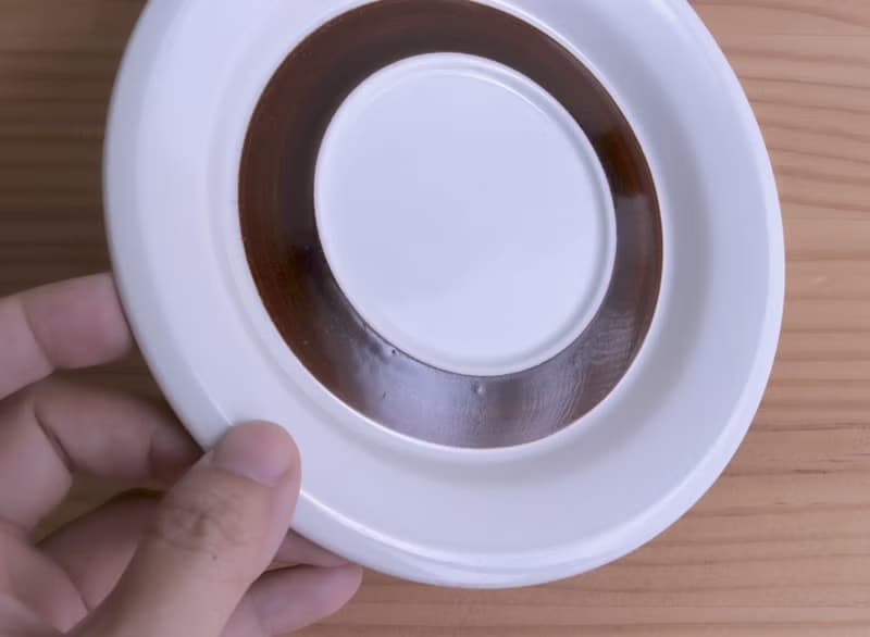 Arabia Faenza 巧克力色小花咖啡老件杯盤組