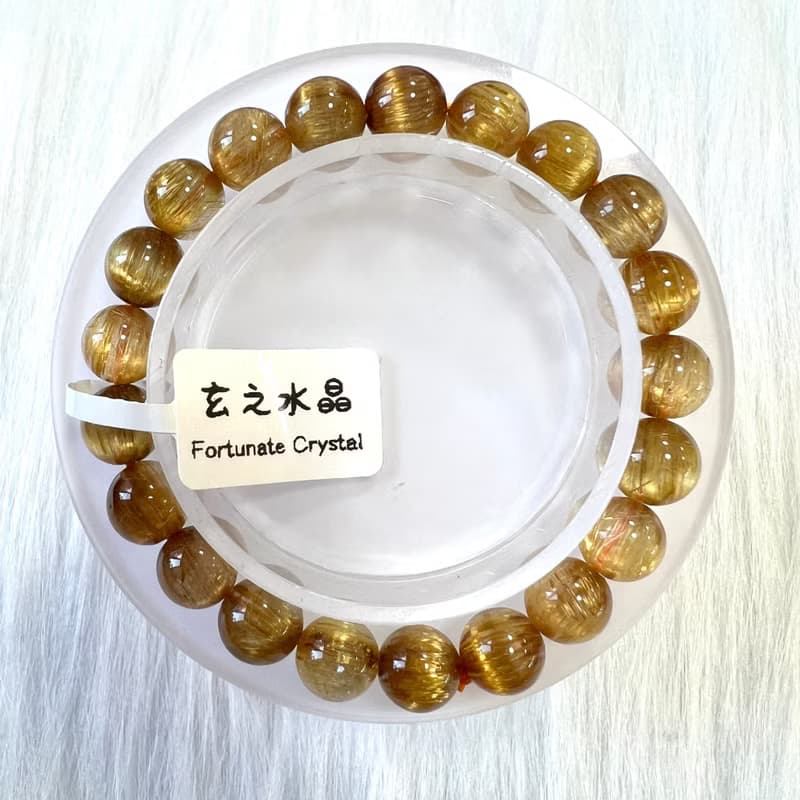招財貓眼金鈦晶手串 | 水晶 | 水晶手串 | 水晶手鏈 | 水晶手鍊