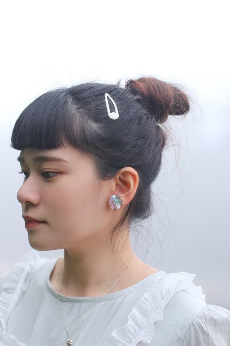 繡球花 貼耳式耳環 耳洞耳夾