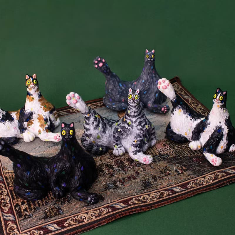 【雞腿貓 Drumstick Cat 2版】戒座/戒指架/貓戒台/情人節禮物