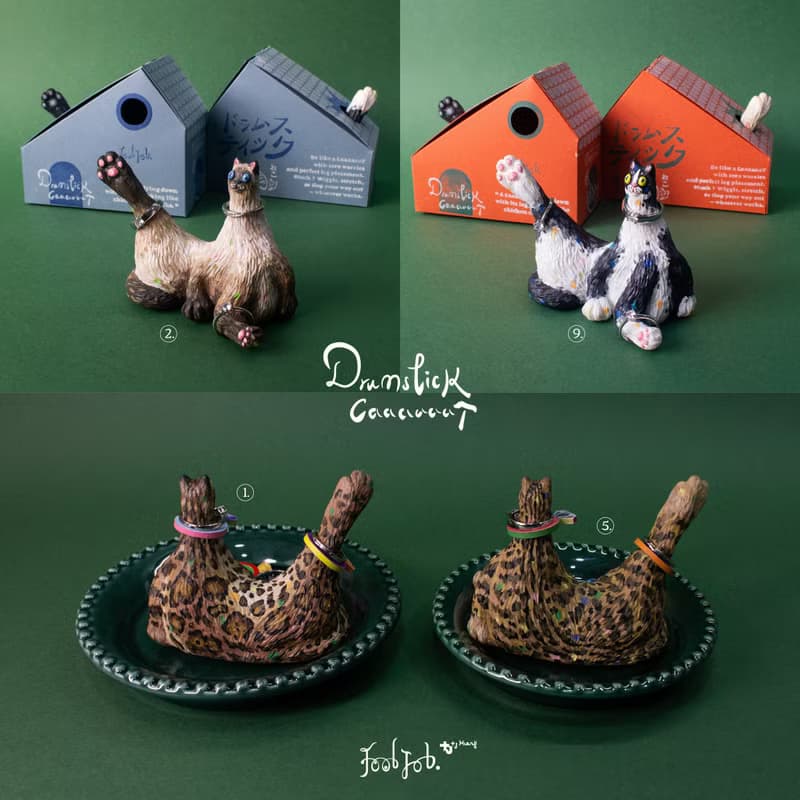 【雞腿貓 Drumstick Cat 2版】戒座/戒指架/貓戒台/情人節禮物