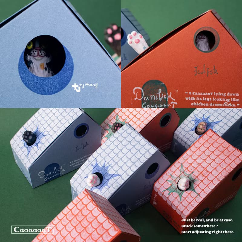 【雞腿貓 Drumstick Cat 2版】戒座/戒指架/貓戒台/情人節禮物