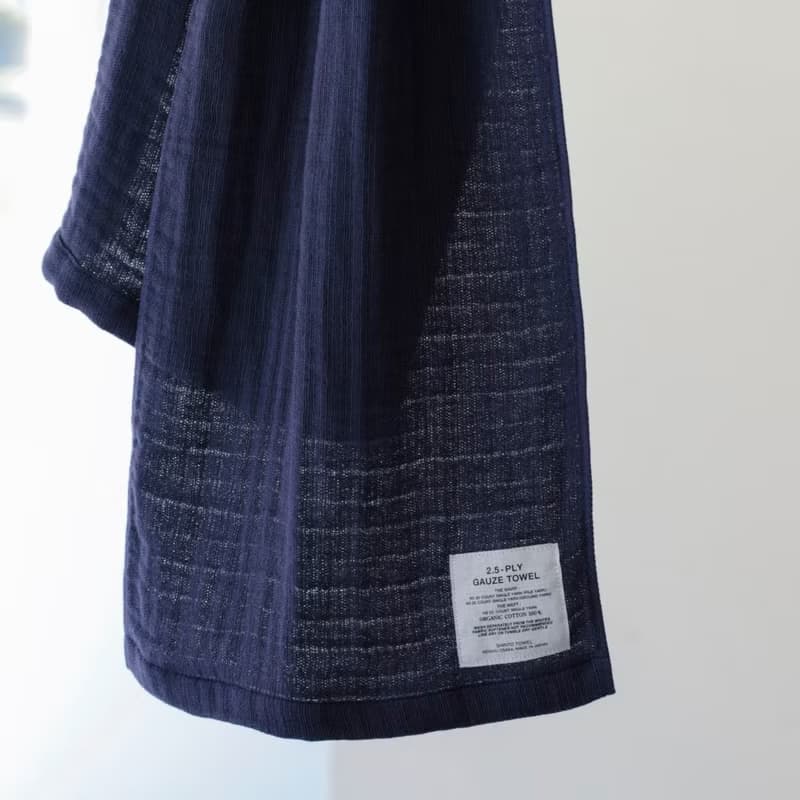 日本製 2.5-PLY GAUZE 100% 有機棉 圍巾 by SHINTO TOWEL