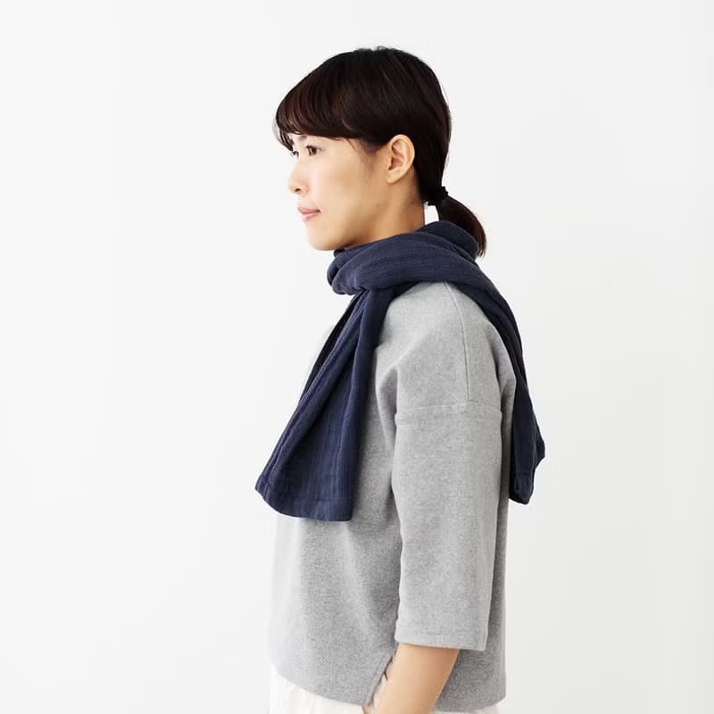 日本製 2.5-PLY GAUZE 100% 有機棉 圍巾 by SHINTO TOWEL