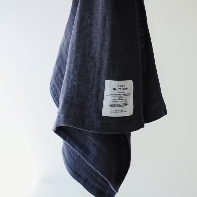 日本製 2.5-PLY GAUZE 100% 有機棉 圍巾 by SHINTO TOWEL