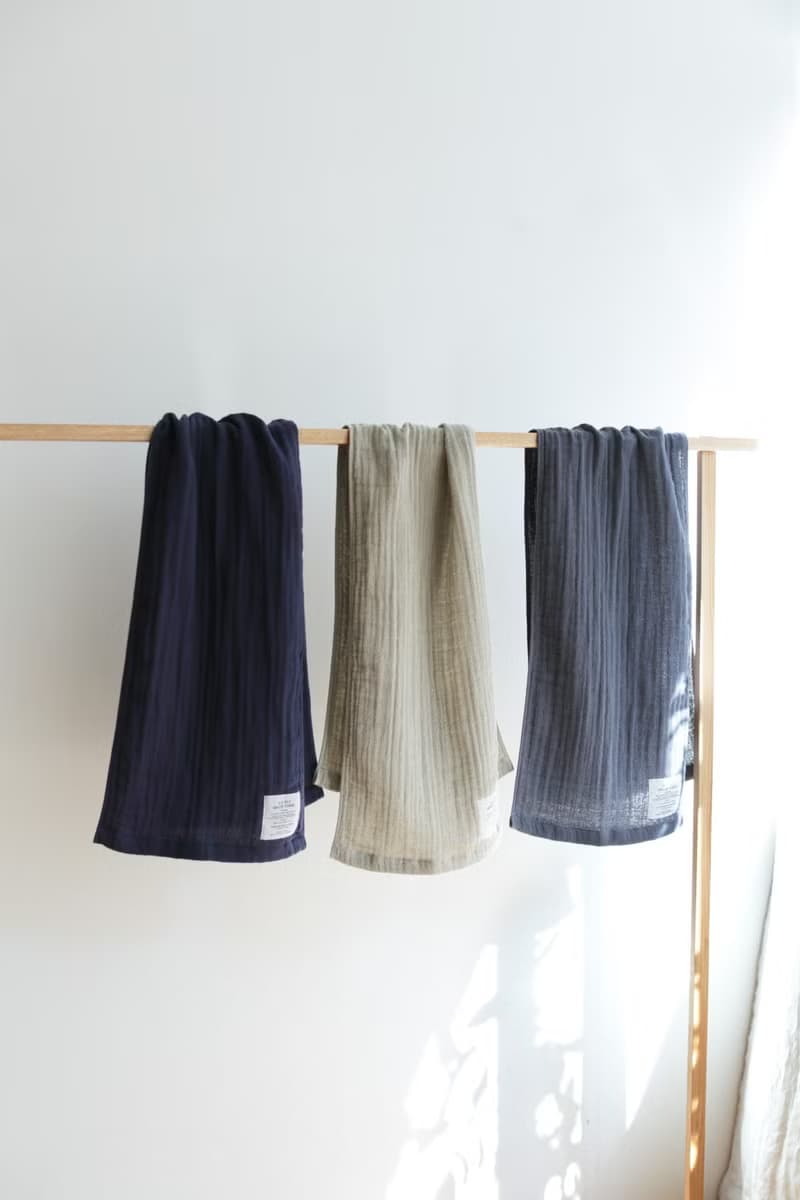 日本製 2.5-PLY GAUZE 100% 有機棉 圍巾 by SHINTO TOWEL
