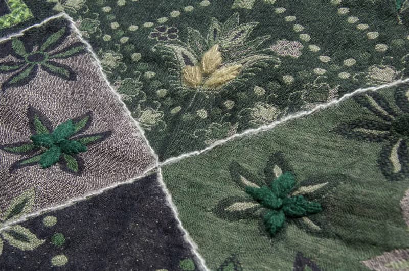 喀什米爾Cashmere刺繡羊毛披肩 針織圍巾 刺繡圍巾 克什米爾-花朵
