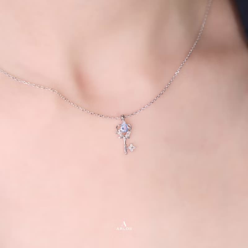 La Joie 海藍寶心之鑰匙項鏈