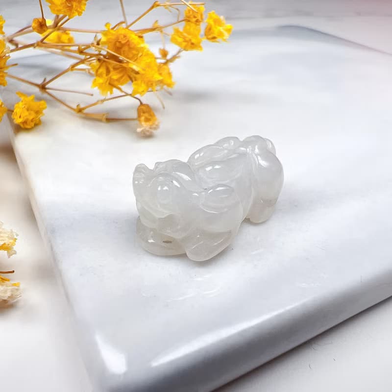 【招財神獸】冰種翡翠戰神貔貅| 天然緬甸玉翡翠 | 送禮