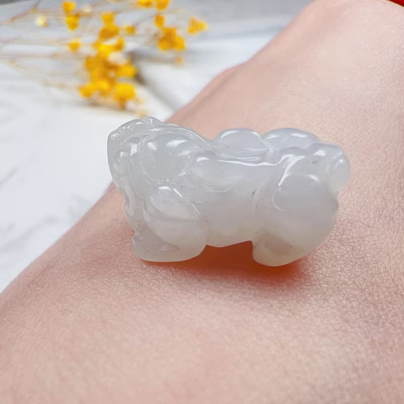 【招財神獸】冰種翡翠戰神貔貅| 天然緬甸玉翡翠 | 送禮