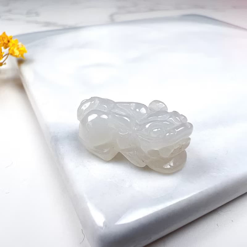 【招財神獸】冰種翡翠戰神貔貅| 天然緬甸玉翡翠 | 送禮